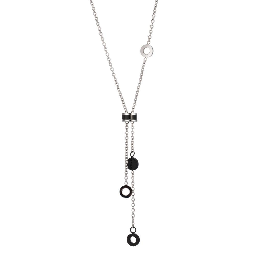 Necklace Stainless steel Black IP coated 43-48 cm