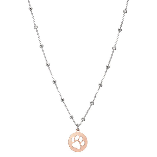 Necklace Silver Rose Bicolor Paw 40-44 cm