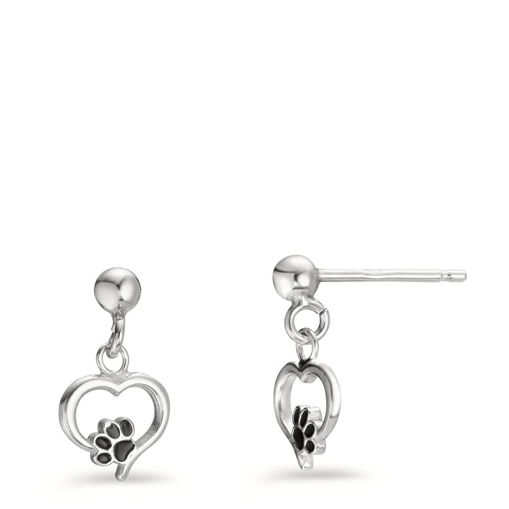 Drop Earrings Silver Rhodium plated Paw