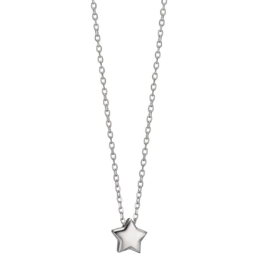 Necklace Silver Rhodium plated Star 40-44 cm