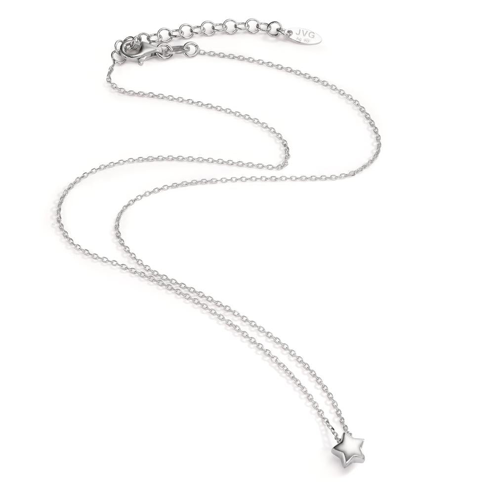 Necklace Silver Rhodium plated Star 40-44 cm