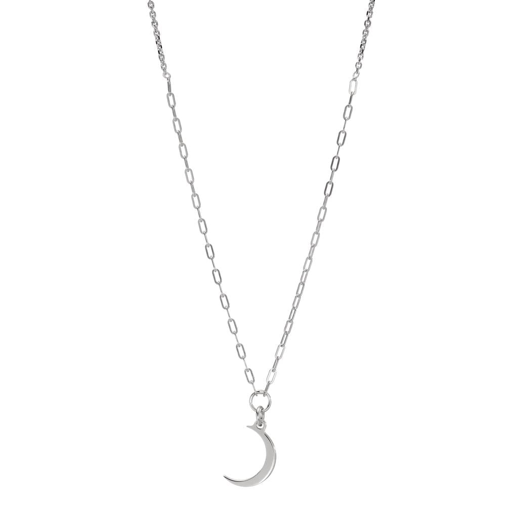 Necklace Silver Rhodium plated Moon 39-43 cm