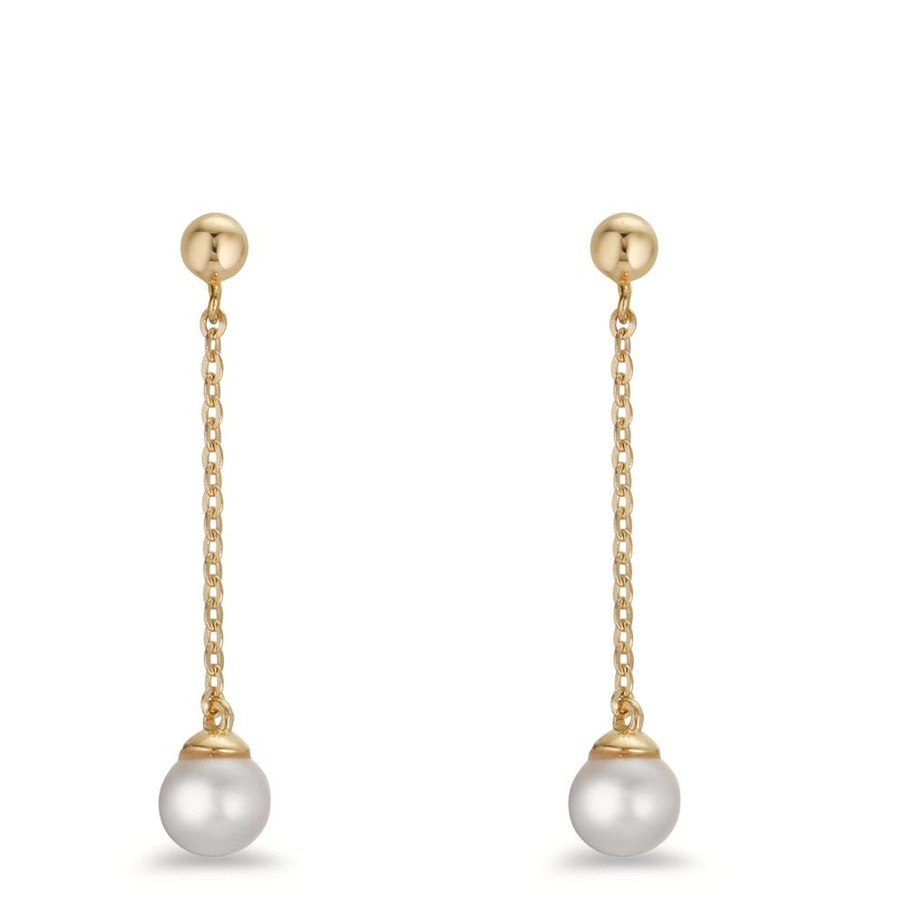 Drop Earrings 9k Yellow Gold Freshwater pearl