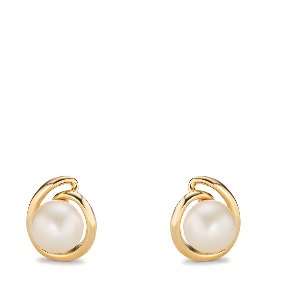 Stud earrings 14k Yellow Gold Freshwater pearl