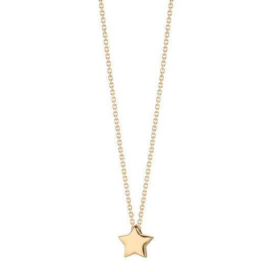 Necklace 14k Yellow Gold Star 39-42 cm