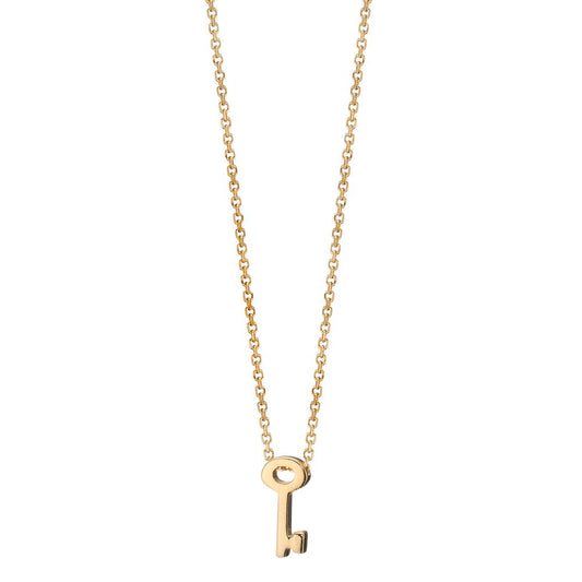 Necklace 14k Yellow Gold Key 39-42 cm