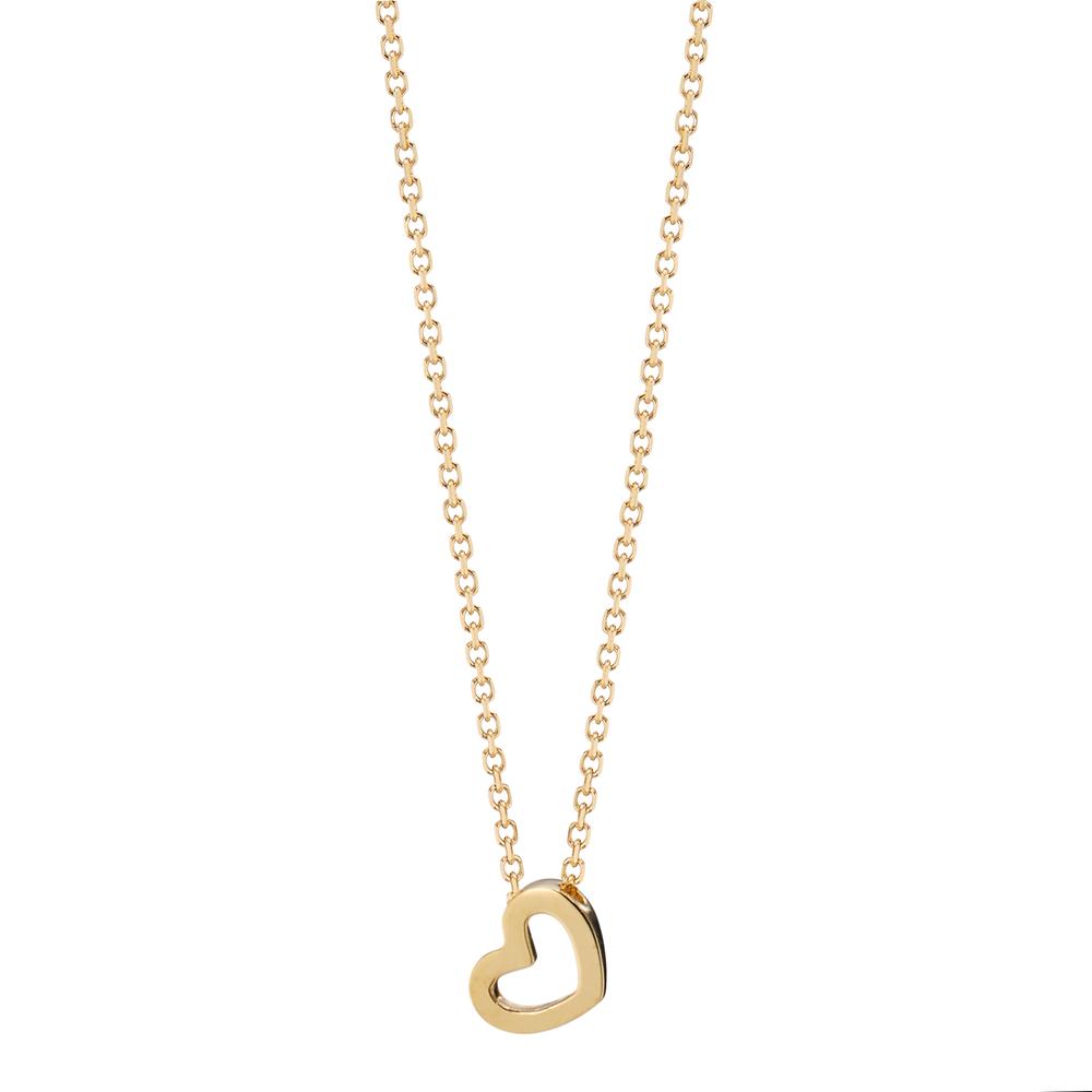 Necklace 14k Yellow Gold Heart 39-42 cm