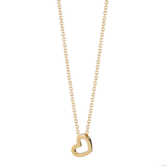 Necklace 14k Yellow Gold Heart 39-42 cm