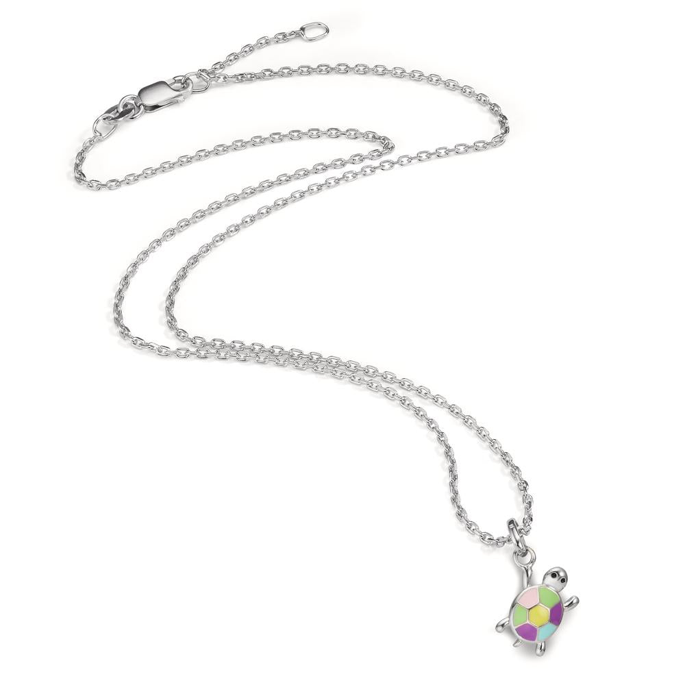 Necklace with pendant Silver Rhodium plated Tortoise 36-38 cm