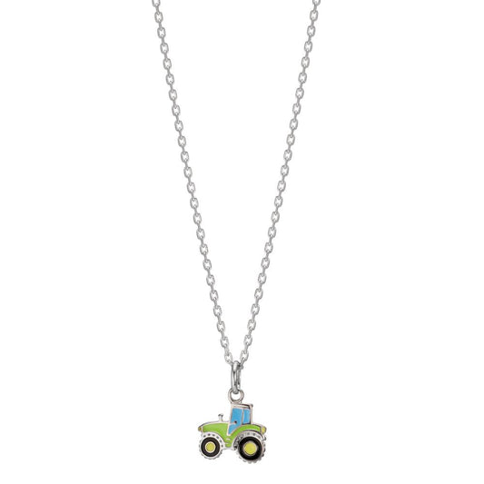 Necklace with pendant Silver Rhodium plated Tractor 38-40 cm