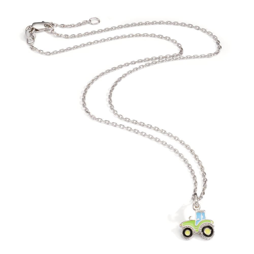 Necklace with pendant Silver Rhodium plated Tractor 38-40 cm