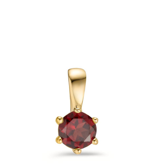 Pendant 9k Yellow Gold Garnet Ø5.5 mm