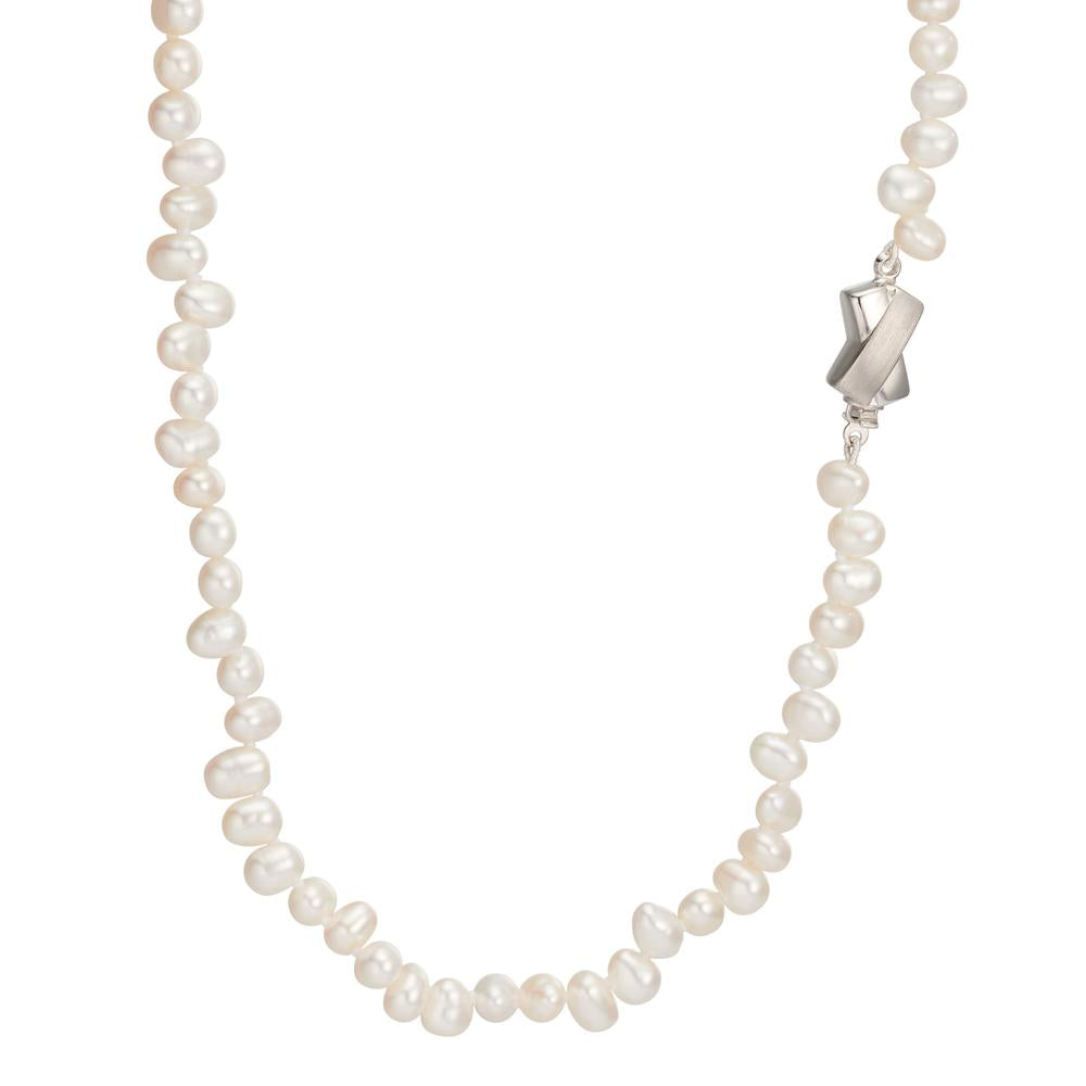 Necklace 18k White Gold Freshwater pearl 46 cm