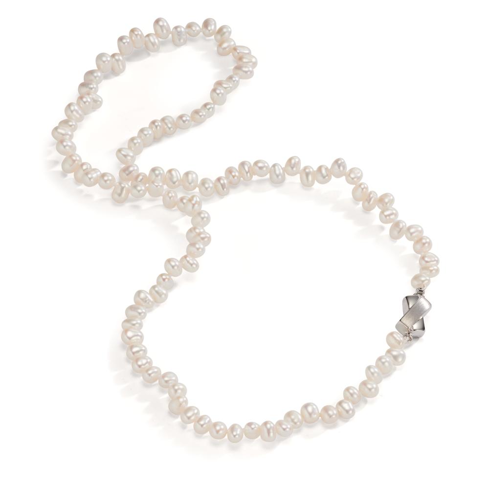 Necklace 18k White Gold Freshwater pearl 46 cm