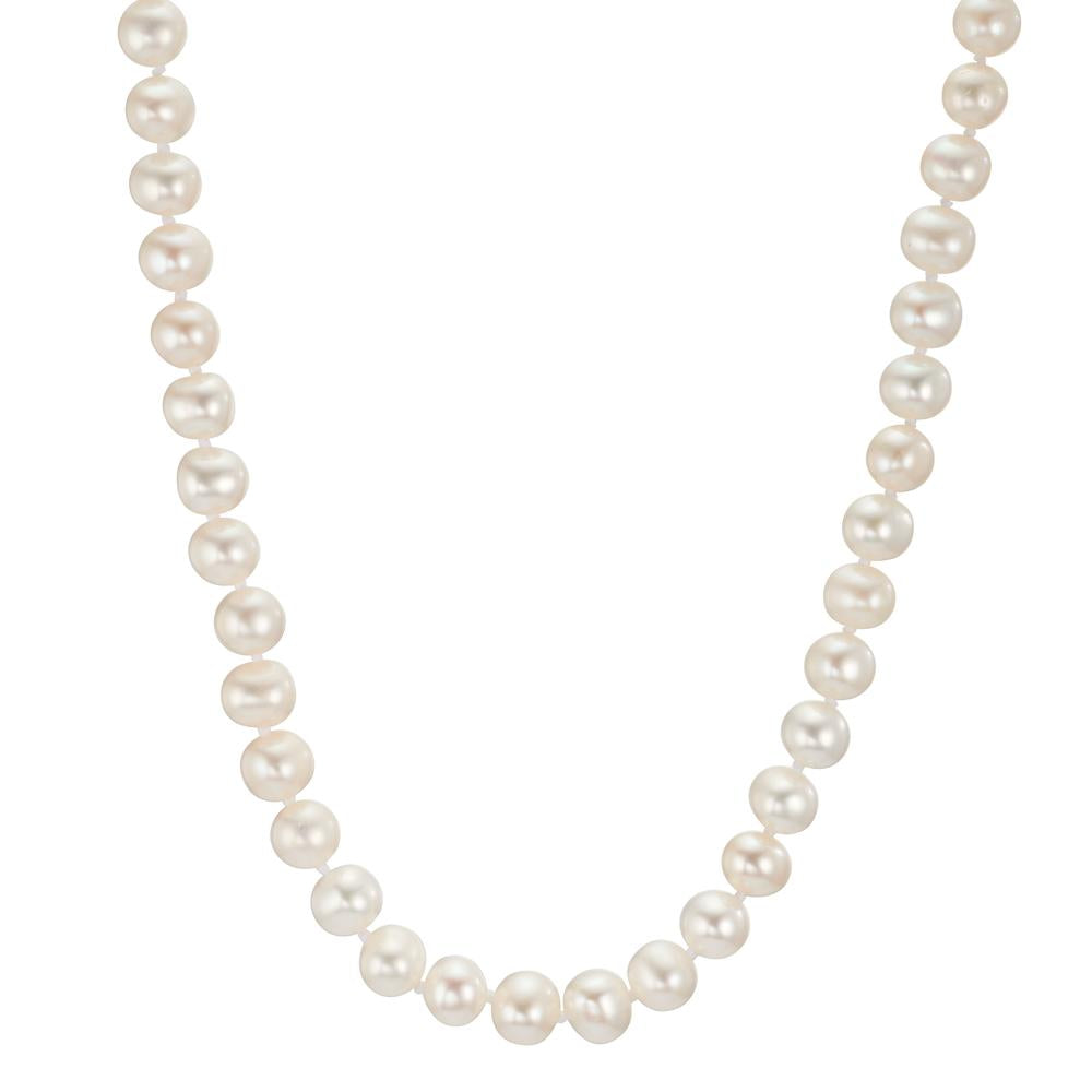 Necklace Silver Rhodium plated Freshwater pearl 45 cm