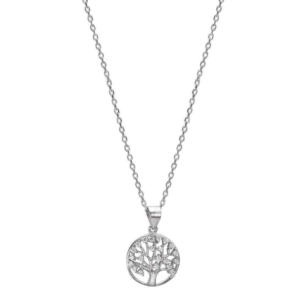 Necklace with pendant Silver Rhodium plated Tree Of Life 40-42 cm