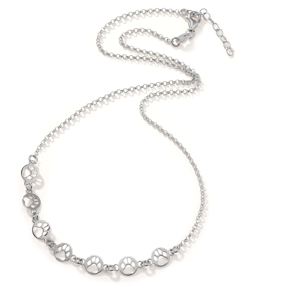 Necklace Silver Rhodium plated Paw 41-44 cm