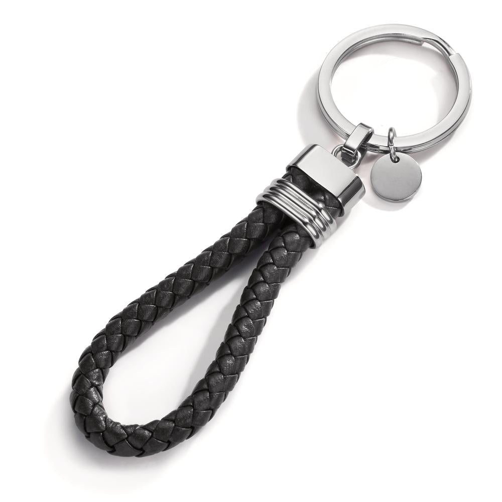 Keychains Stainless steel, Leather 11 cm Ø30 mm