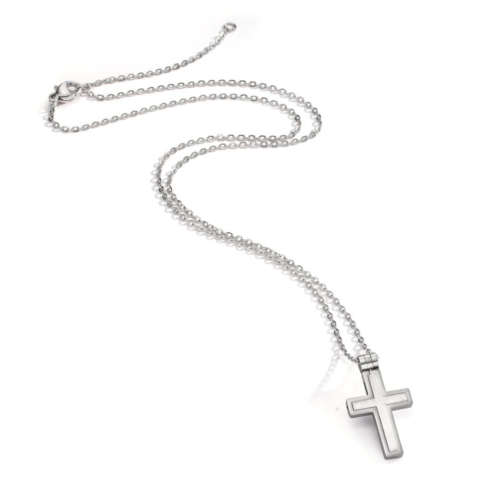 Necklace Stainless steel Cross 45-50 cm