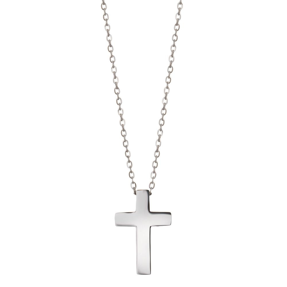 Necklace Stainless steel Cross 45-50 cm