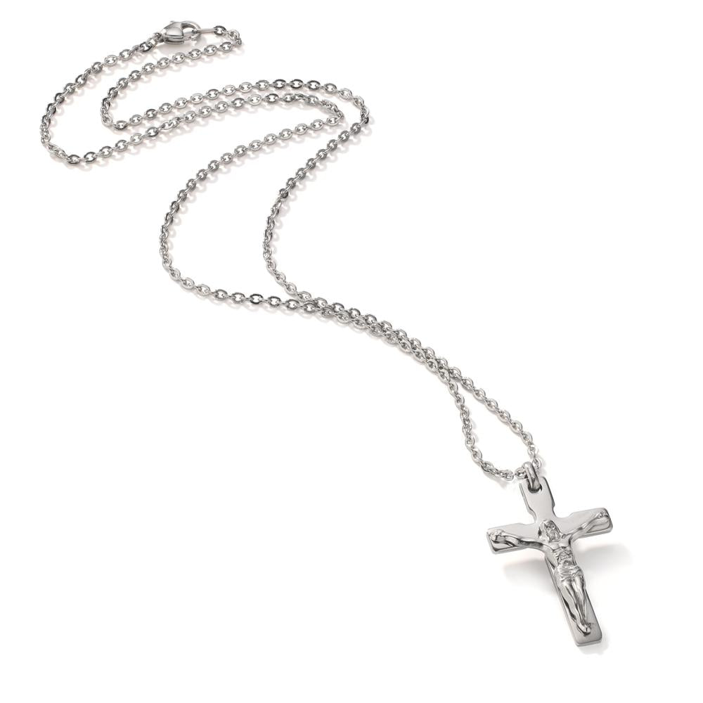 Necklace Stainless steel Cross 50 cm