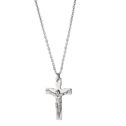 Necklace Stainless steel Cross 50 cm