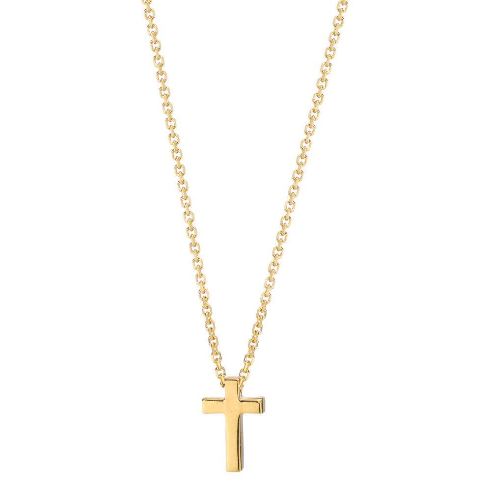 Necklace 18k Yellow Gold Cross 42 cm