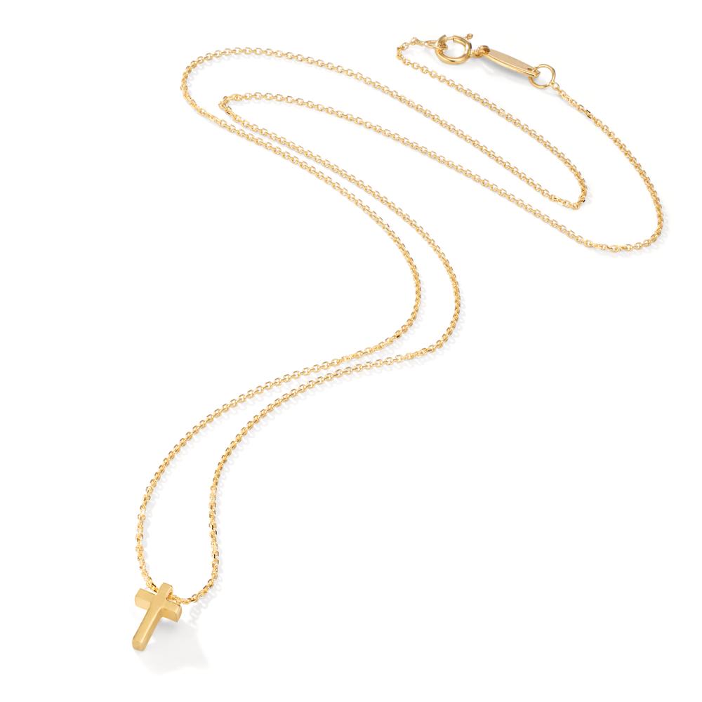 Necklace 18k Yellow Gold Cross 42 cm