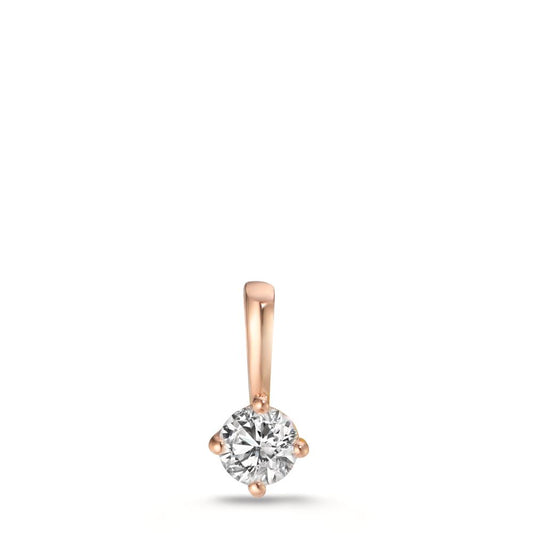 Pendant 18k Red Gold Lab-grown Diamond 0.20 ct, w-si Ø4.8 mm