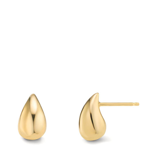 Stud earrings Silver Yellow Gold plated