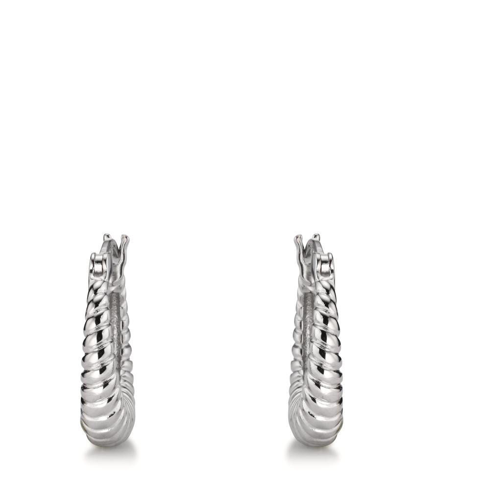 Hoop earrings Silver Rhodium plated