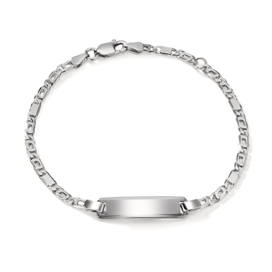 Engravable bracelet Silver Rhodium plated 16-18 cm