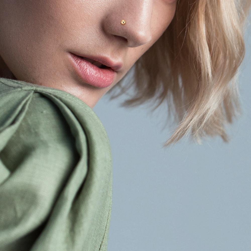 Nose Stud 9k Yellow Gold Ø2.5 mm