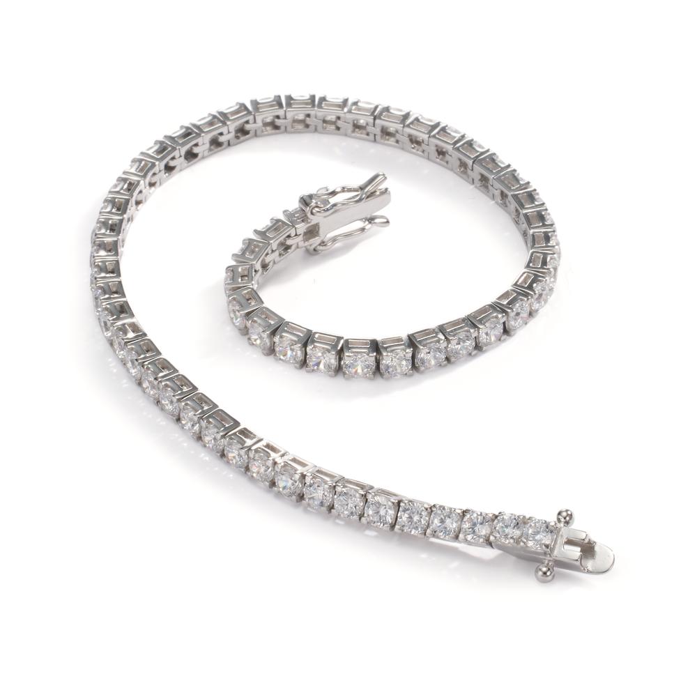 Bracelet Silver Zirconia 56 Stones Rhodium plated 19 cm