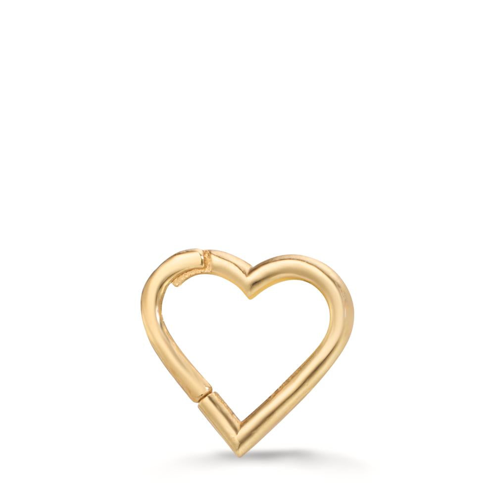 Piercing 18k Yellow Gold Heart Ø10 mm