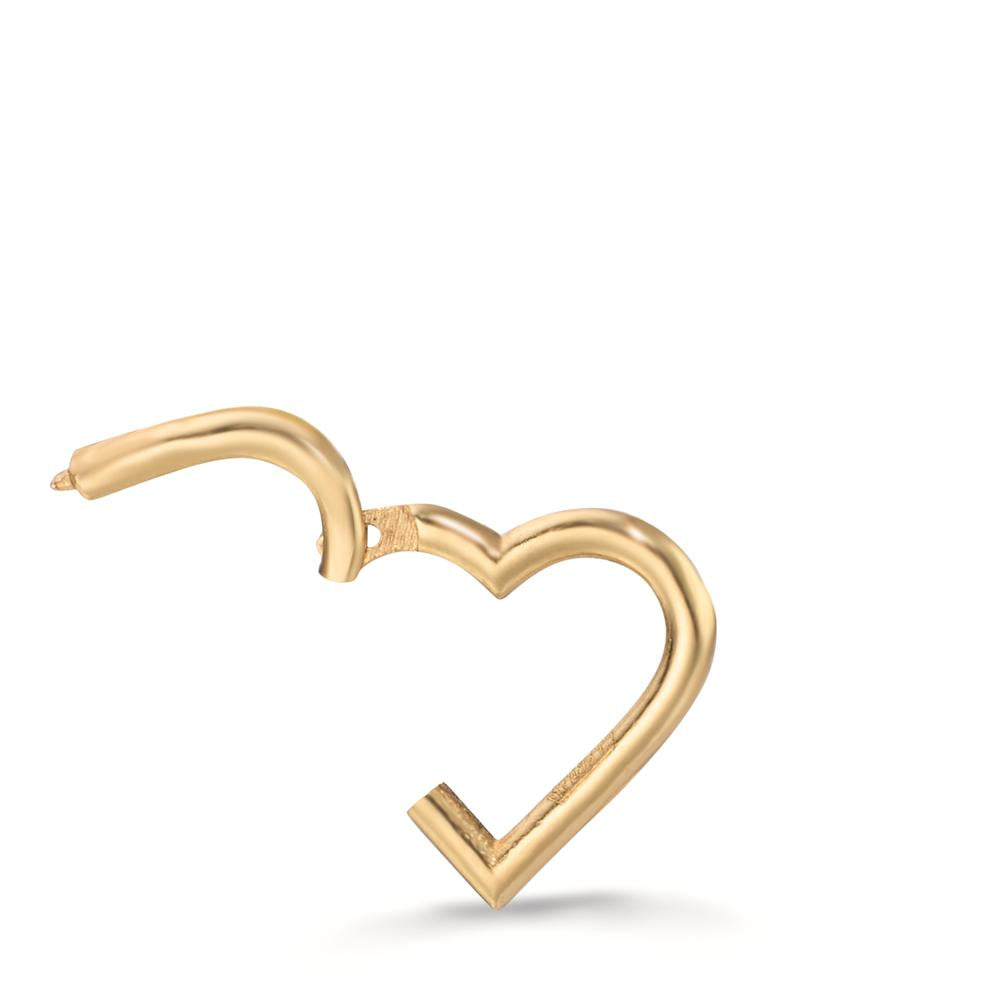 Piercing 18k Yellow Gold Heart Ø10 mm