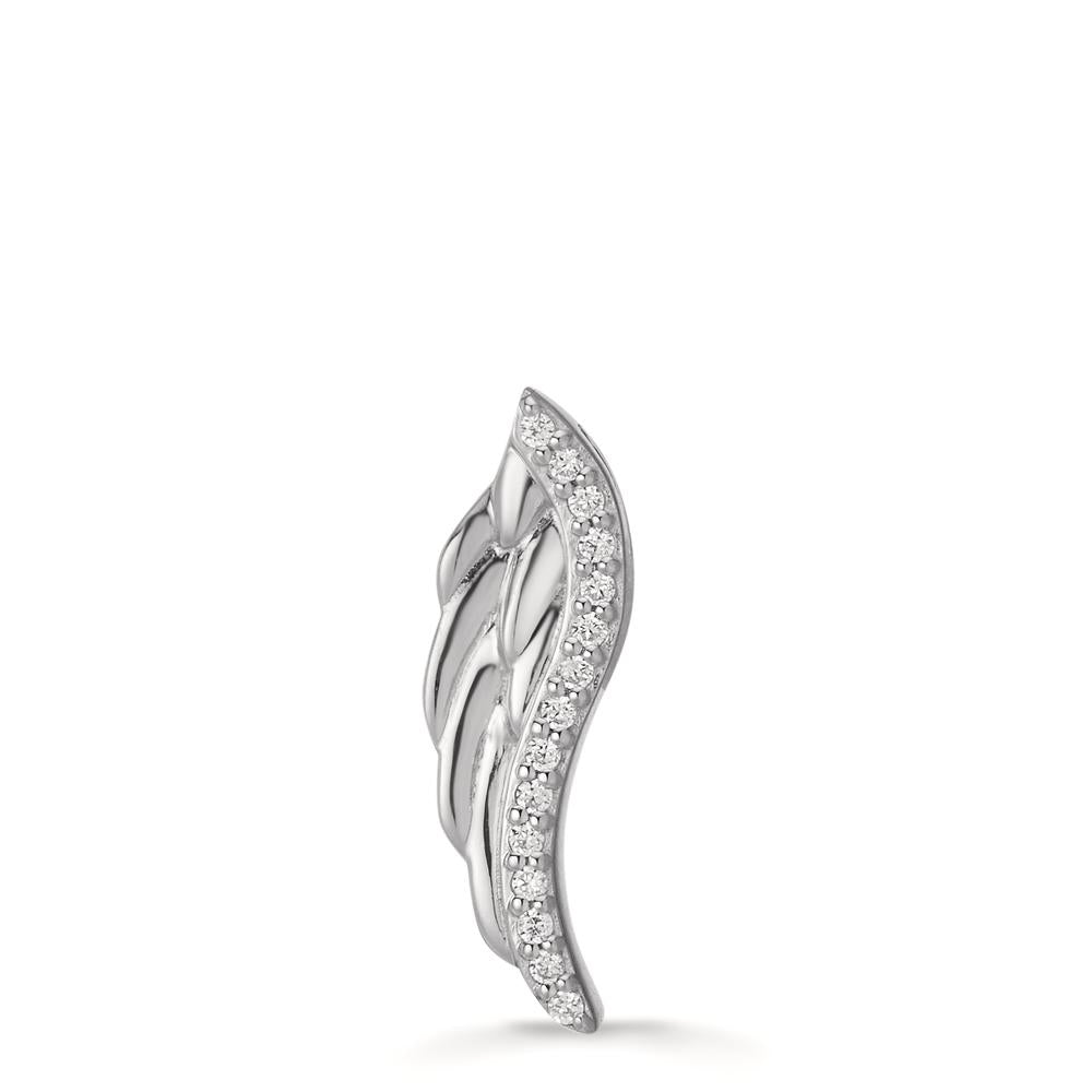 Pendant Silver Zirconia 15 Stones Rhodium plated Wing