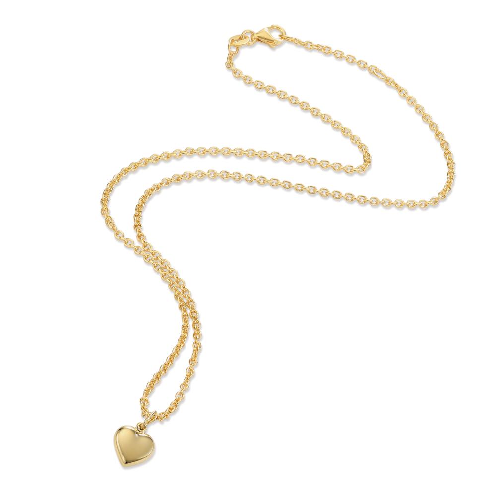 Necklace with pendant Silver Yellow Gold plated 36-38 cm