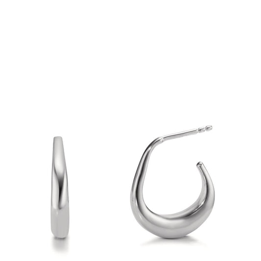 Hoop earrings Silver Rhodium plated