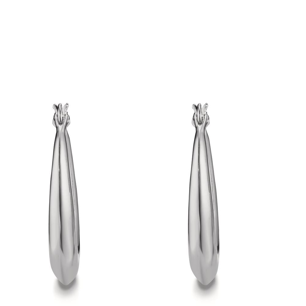 Hoop earrings Silver Rhodium plated