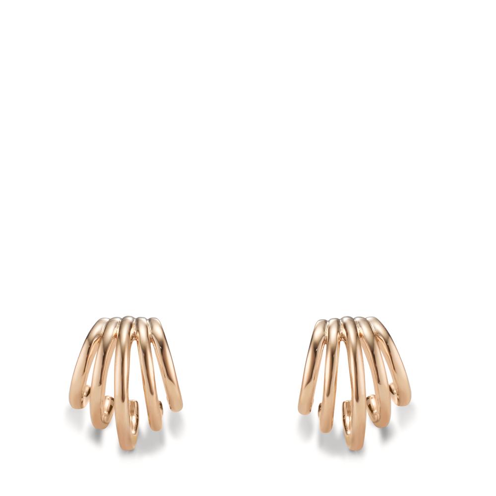 Hoop earrings Bronze Yellow Gold plated