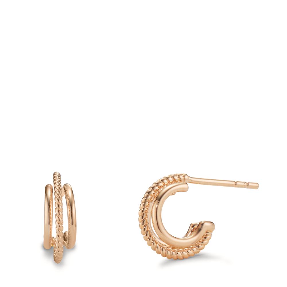 Hoop earrings Bronze Yellow Gold plated