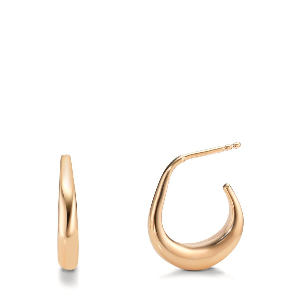 Hoop earrings Bronze Yellow Gold plated