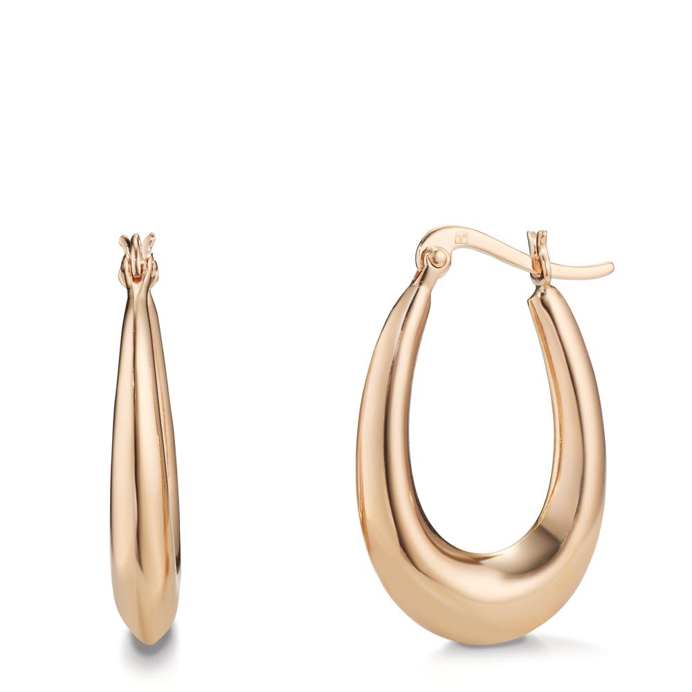 Hoop earrings Bronze Yellow Gold plated