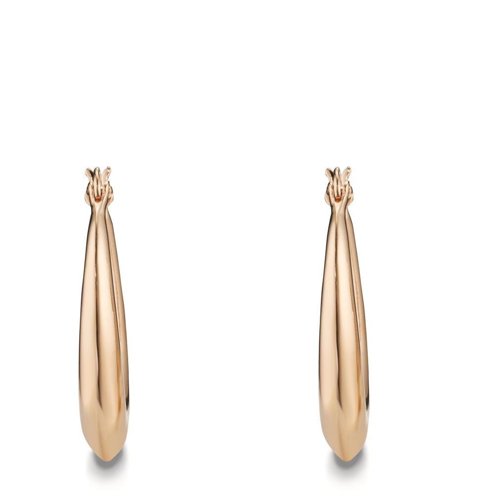 Hoop earrings Bronze Yellow Gold plated