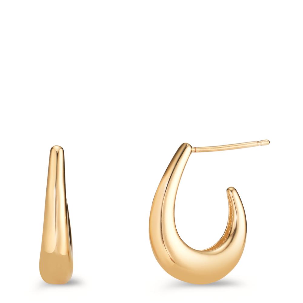 Hoop earrings Bronze gold plated 3 microns