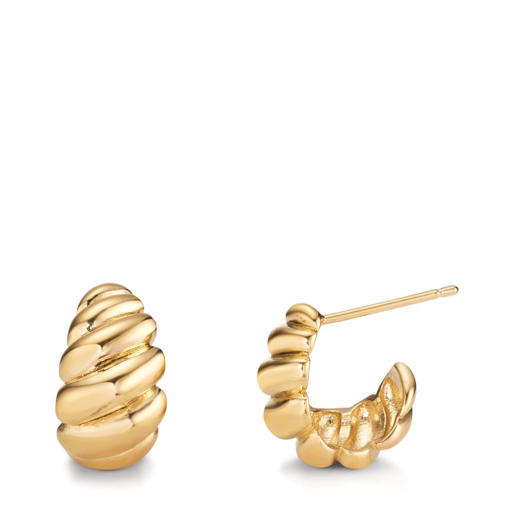 Hoop earrings Bronze gold plated 3 microns