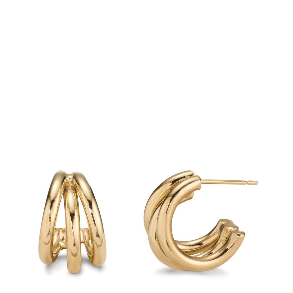 Hoop earrings Bronze gold plated 3 microns