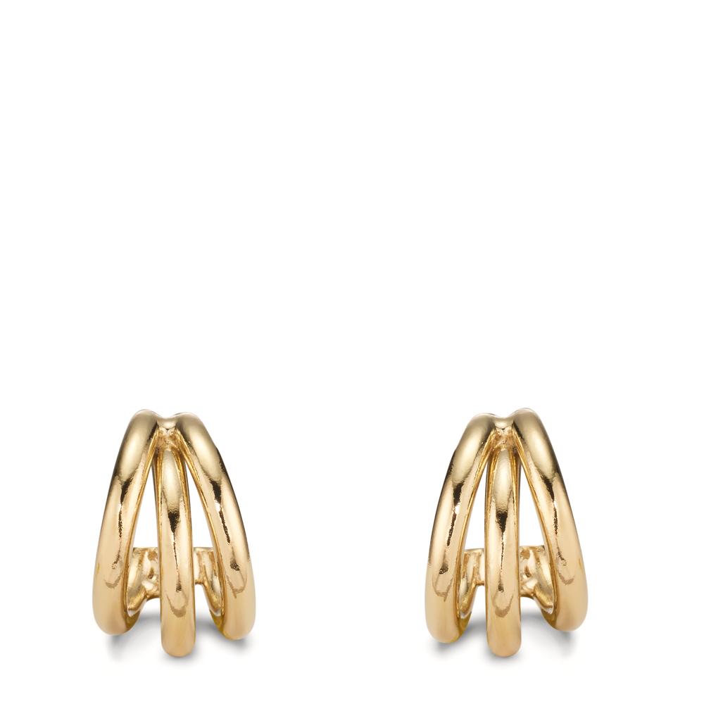 Hoop earrings Bronze gold plated 3 microns