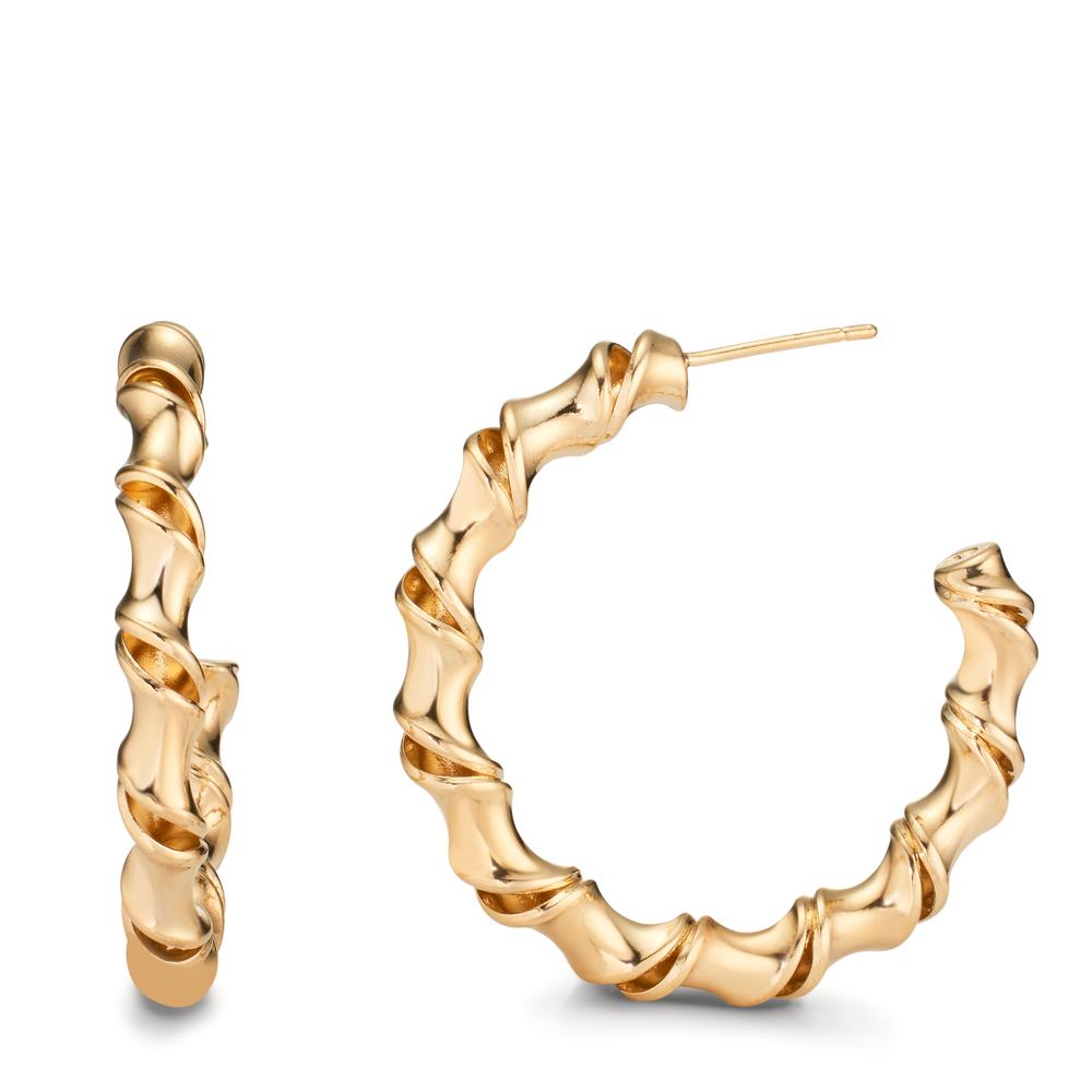 Hoop earrings Bronze gold plated 3 microns